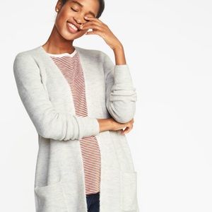 Sz S Old Navy White long-line boyfriend sweater